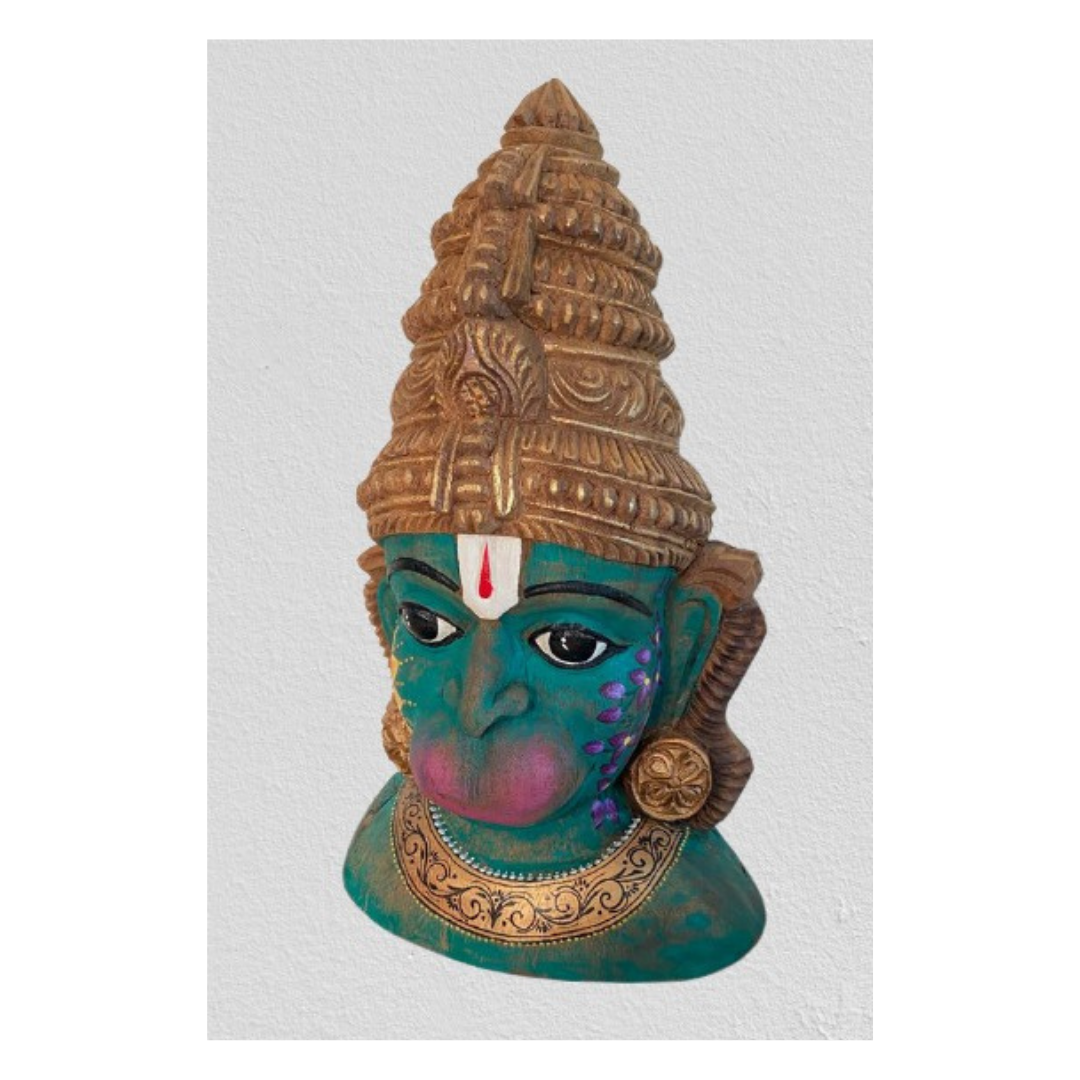 Handpainted Hanuman Head : Kapaal 3