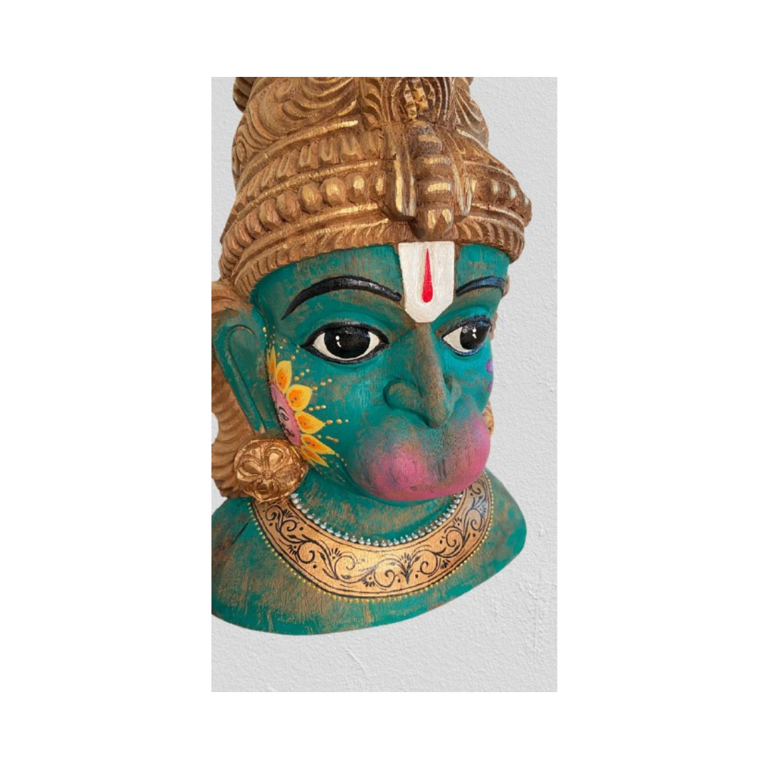 Handpainted Hanuman Head : Kapaal 3