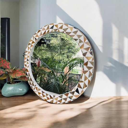 Bone Inlay Mirror : Aaina 33