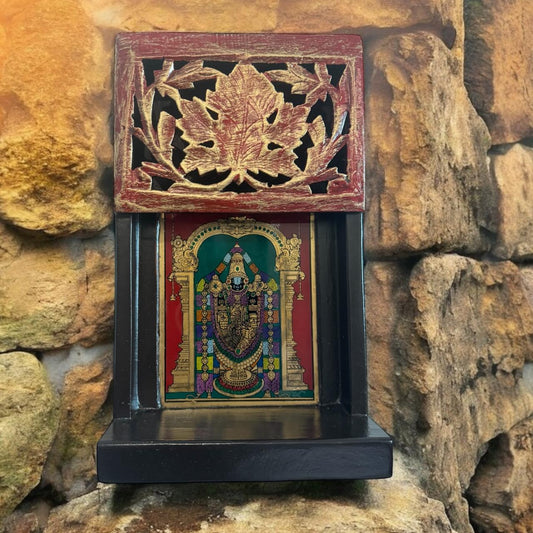 Framed glass Tanjore Painting ( Balaji)