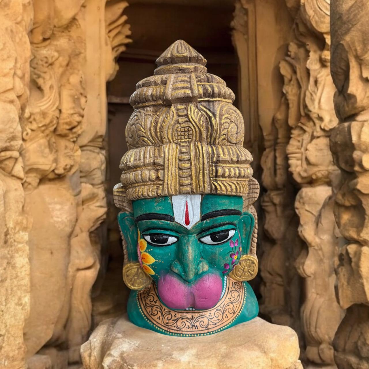 Handpainted Hanuman Head : Kapaal 3