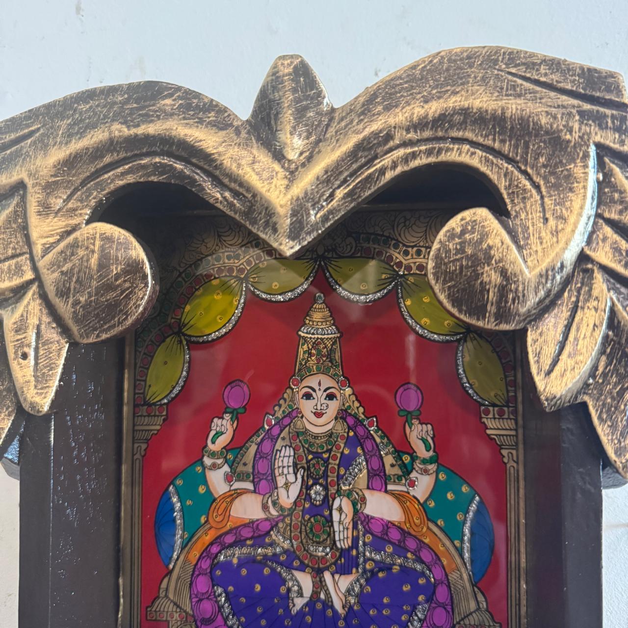 Framed glass Tanjore  Painting ( Lakshmi)