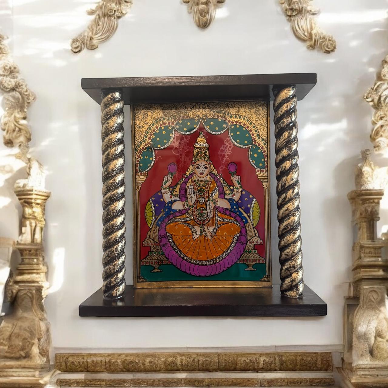 Framed glass Tanjore  Painting ( Lakshmi)