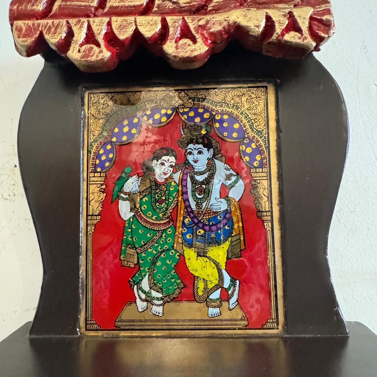 Framed Glass Tanjore Painting ( RadhaKrishna)