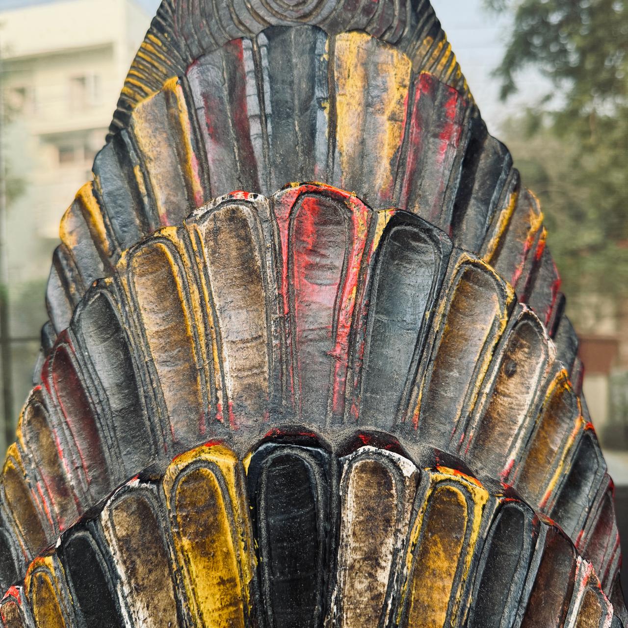 Vintage Style Devi  Mask in Wood : Mukhauta 1